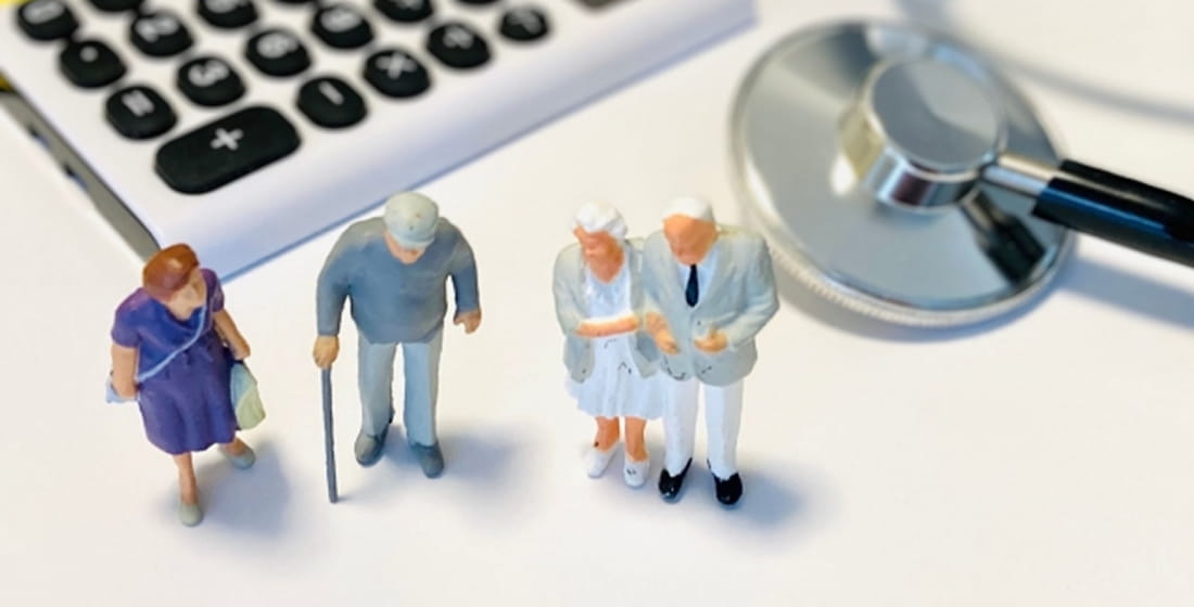 通院する人を表現したイラスト